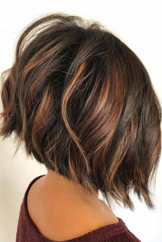 Dramatic Dark Brown Bob #shortombrehair #highlights #shorthair #bobhaircut #brownhair