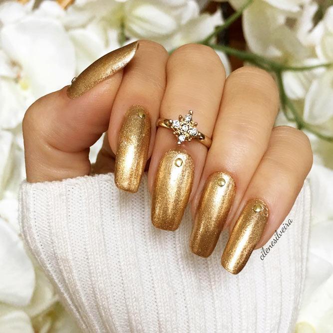 Easy Gold Nail Designs Picture 2