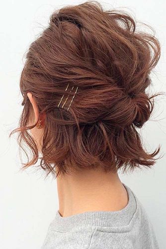 Easy Updo Hairstyles for Short Hair picture 2