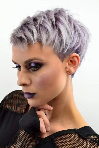 Edgy Textured Pixie #undercutpixie #pixiehaircut #undercut #haircuts