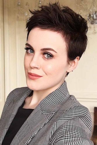 Extremely Short Layered Pixie #shorthair #pixie #layeredhair