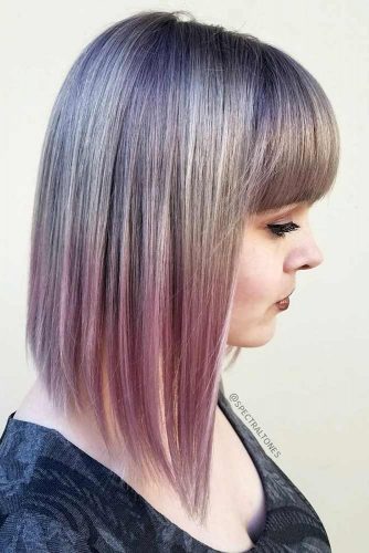 Fabulous Textured Long Bob with Bang picture 2