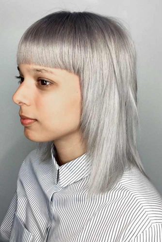 Fabulous Textured Long Bob with Bang picture 3