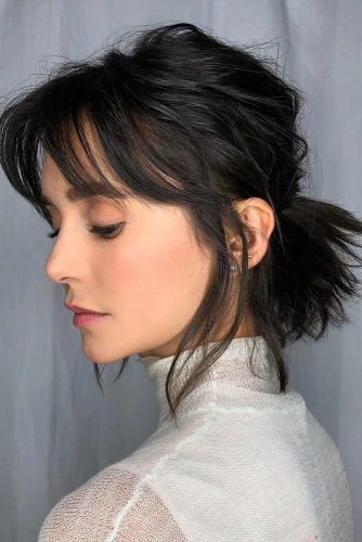 Fun Medium Length Hairstyles With Bangs Mediumlen Hairs London