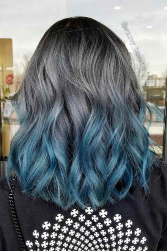 Graphite to Deep Blue Ombre