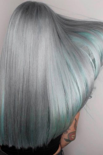 Grey with Aqua