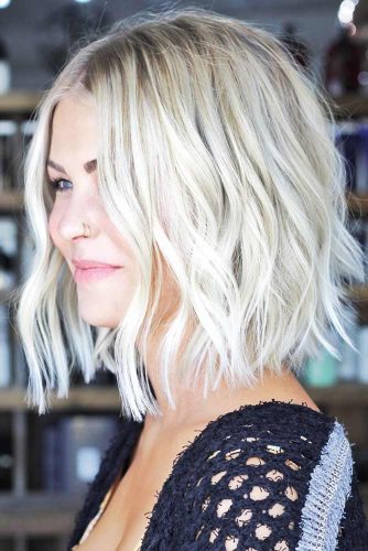 Hot And Trendy Short Hairstyles Wavy Bob #shorthair #wavyhair #bob