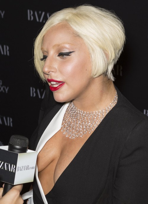 Lady Gaga stacked bob hairstyle