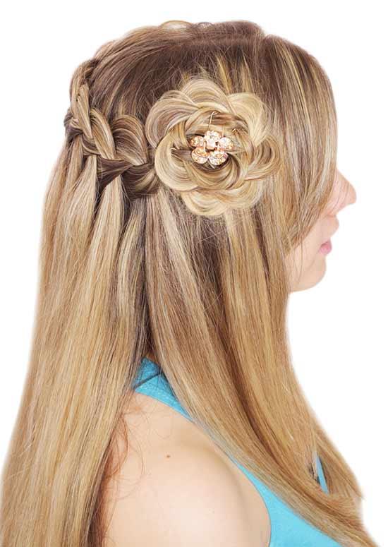 Latest Hairstyles For Long Hair - Waterfall Braid