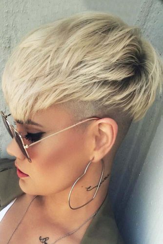 Layered Pixie With Undercut #shorthaircuts#shorthairstyles #undercut
