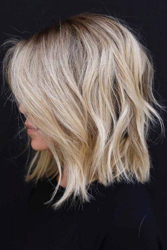 Layered Wheat Blonde Hairstyle #shaghairstyles #shaghaircuts #mediumlength #hairstyles #blondehair