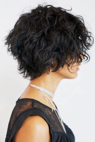 Lightweight Shag Cut For Thick Curly Bob #bob #curlyhair #shaggy