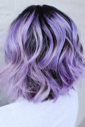 Lob Orchid Balayage Brunette