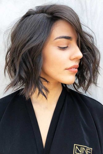 Long Bob Black #longbob #wavyhair