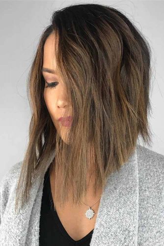 Long Inverted Haircut #invertedbob #longbob #lob #messybob