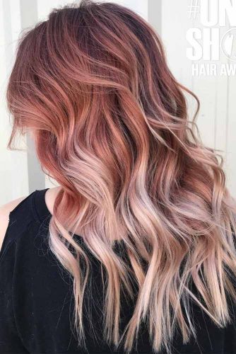 Long Layered Chestnut Ombre Hair