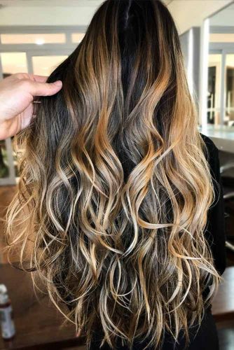 Long Layered Hair With A Drop Of Honey #balayagehair