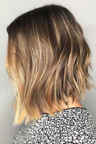 Lovely Hairstyles For Shoulder Length Hair Angled Bob #mediumhair #bob