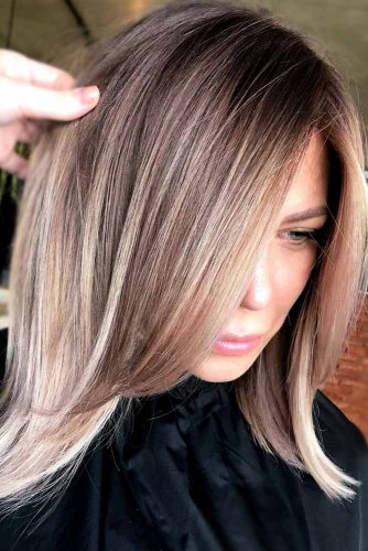 Medium Haircut Idea For Thin Hair #shoulderlengthhair #mediumhairstyles #hairstyles #straighthair #longbob