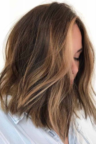 Medium Shaggy Hairstyles For Brunette Girls #mediumhair #bob