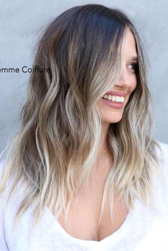 Messy Middle Length Hairstyle picture 2