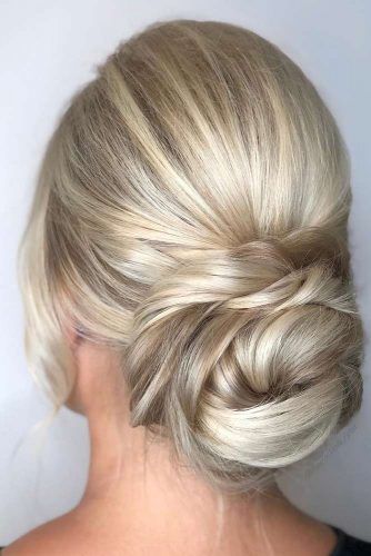 Messy Twisted Low Bun #bun #updo #thinhair