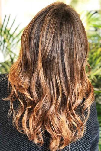 Most Delectable Caramel Highlights Hair Copper #brunette #highlights #wavyhair