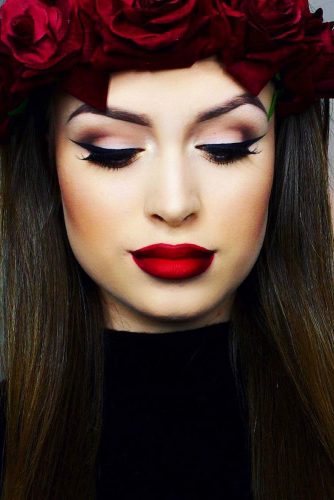 Ombre Lips with Red Lipstick picture 1