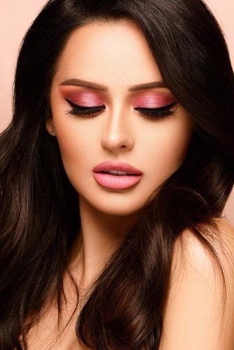 Perfect Makeup Idea In Pink Color #pinklips