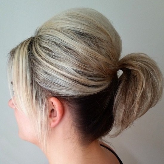 Ponytail With A Bouffant For Short Hair