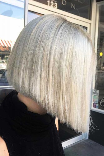 Corte de pelo Bob corto para formas de cara de pera