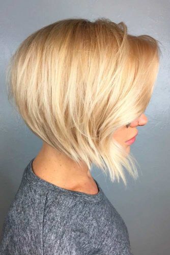 Bob rubio corto entrecortado invertido #shorthairstyles #blondehair