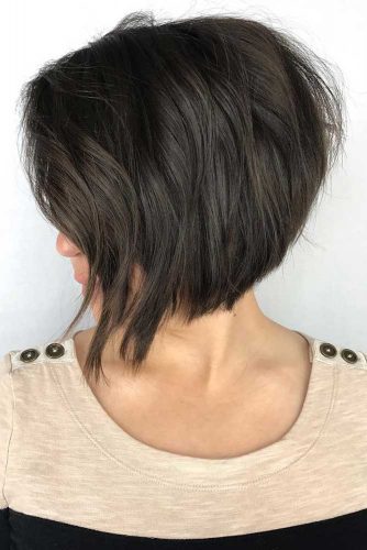 Short Layered Bob #bobhaircut #invertedbob #shortbob