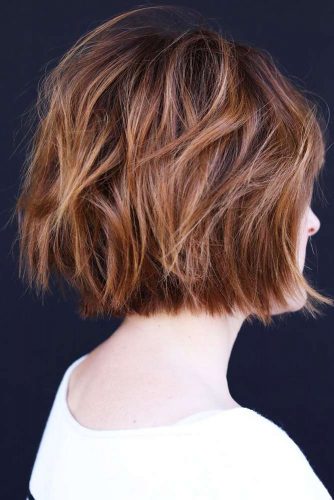 Short Shaggy Bob For Thin Locks #shorthair #bob #shaggy