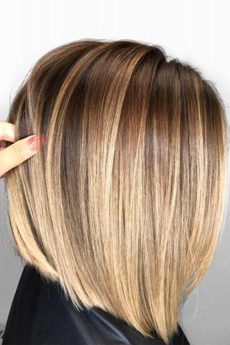 Shoulder Length Straight Hairstyles With Balayage