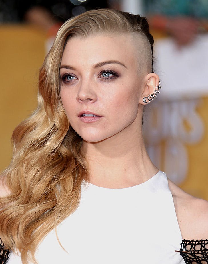 side shaved hair natalie dormer