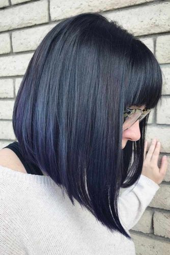 Sleek Lob with Bangs picture1