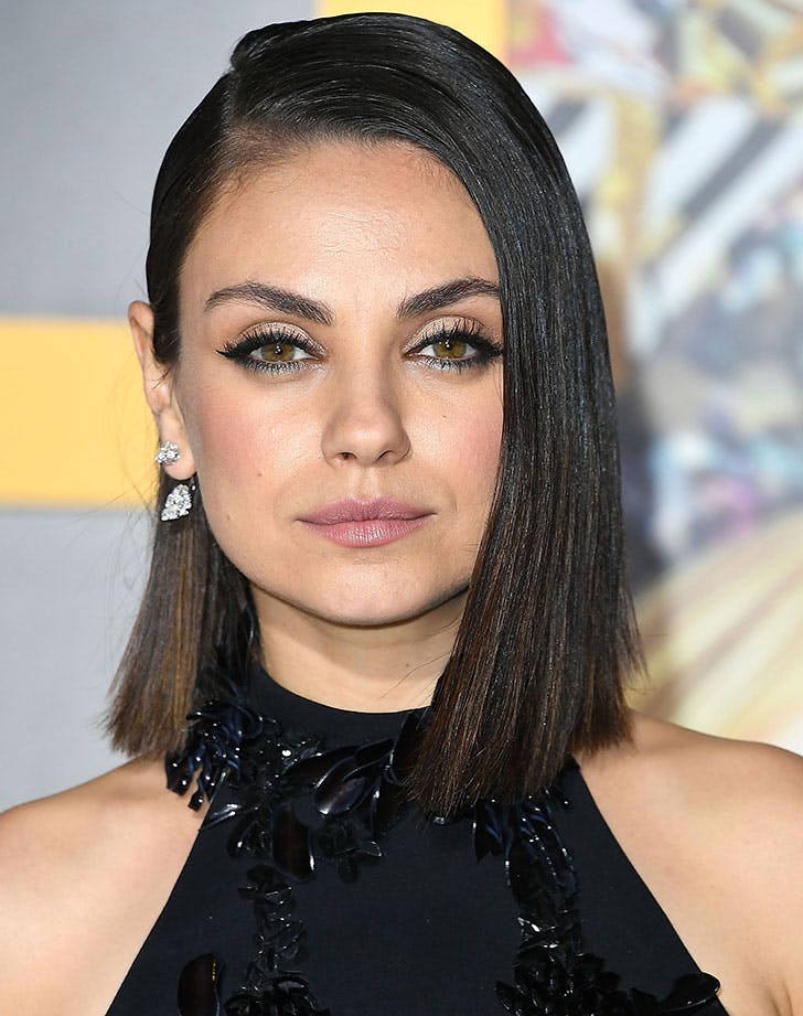 smooth lob haircut mila kunis6