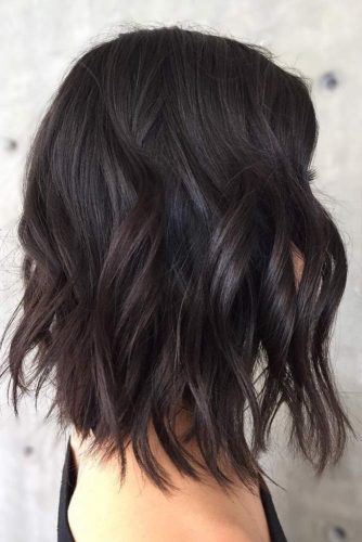 Solid Dark Brown Colored Bob