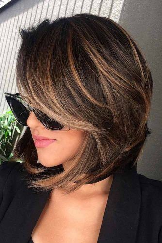 Straight A line Layered Bob #shorthaircuts #bobhaircut #layeredhaircut #haircuts