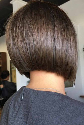 Straight Short Inverted Bob #shorthaircuts #shorthairstyles #shortbob