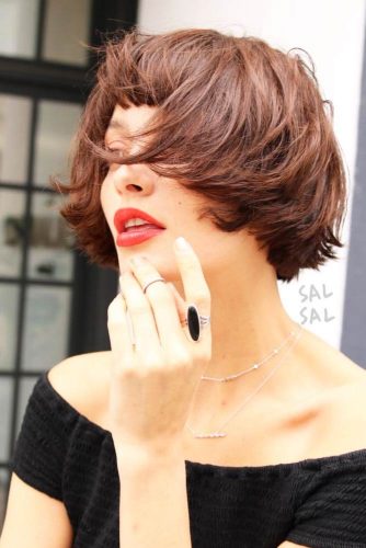 Trendy Short Hairstyles with Bangs picture 3