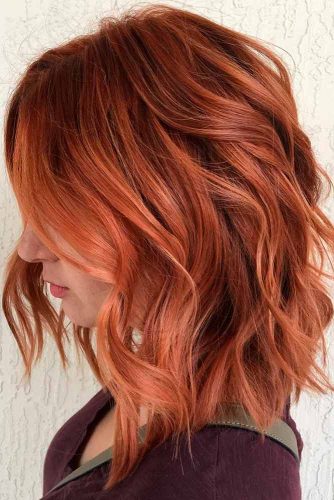 Wavy Copper Streaks