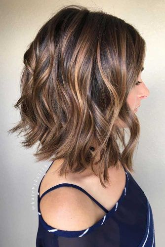 Wavy Lob Haircut #haircutstyles #haircuts #bobhaircut