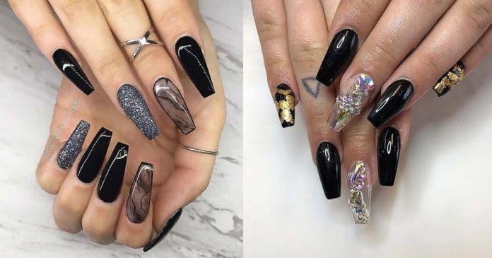 20-Bold-and-Edgy-Black-Coffin-Nails