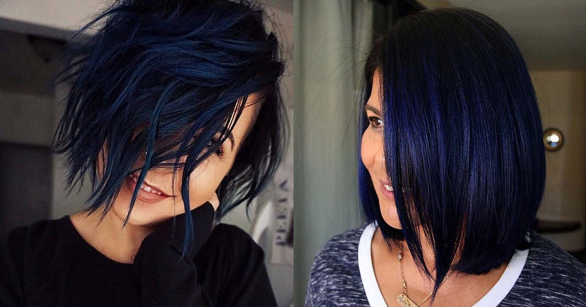 Black And Blue Hair