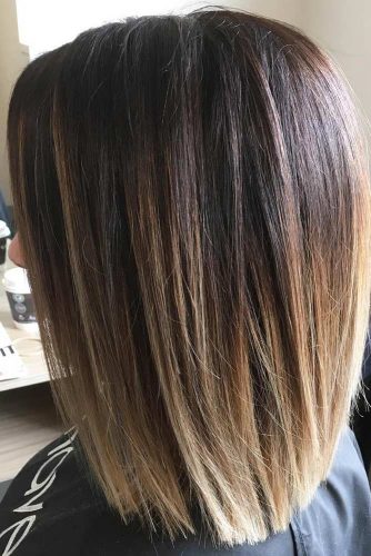 Medium Length Style with Layered Edges #layerededges