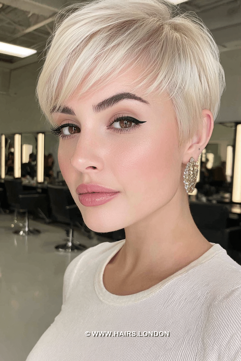 Icy Pearl Platinum Blonde Hair