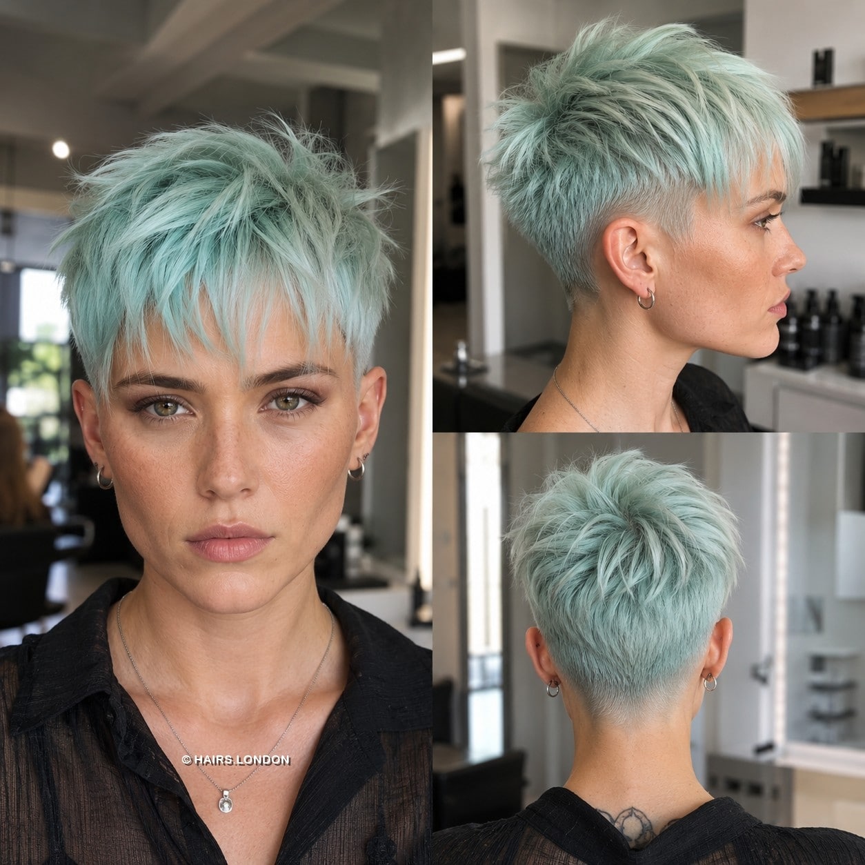 Frosted Mint Whisper Hair