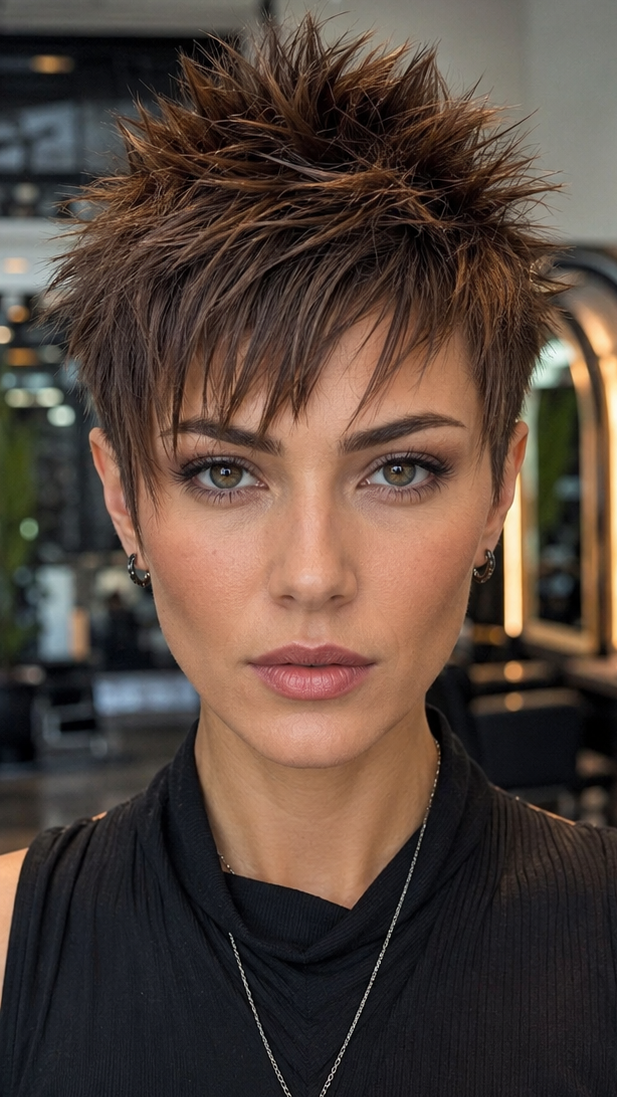 Toasted Cocoa Spike Hair